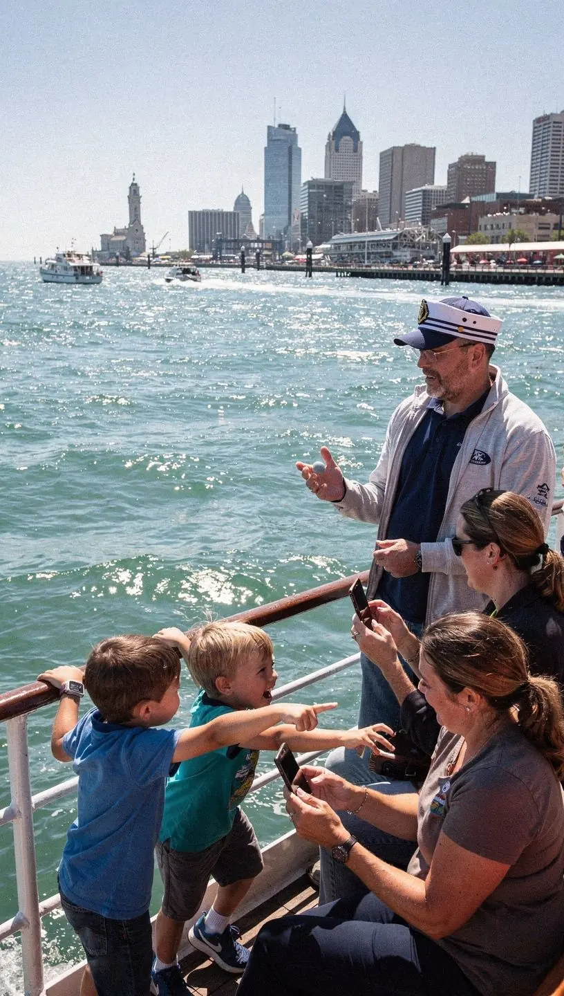 Mapa z zaznaczonymi trasami spacerowymi po historycznych miejscach miasta.